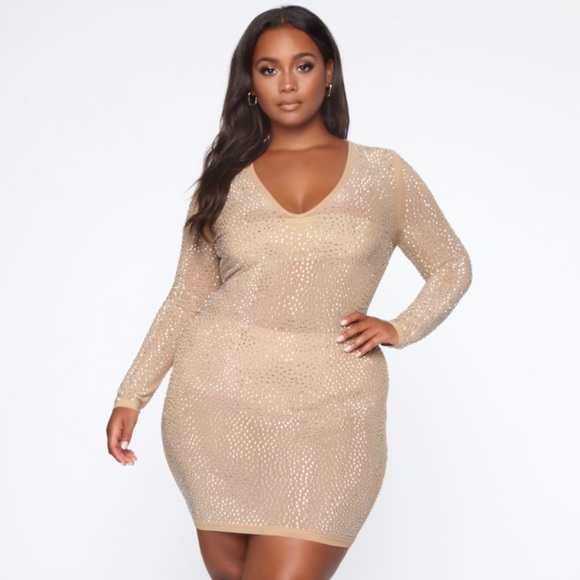 Fashion Nova Rhinestone Going Out Dress - Picture 4 of 7